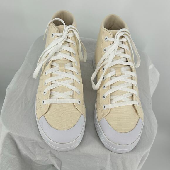 Womens Yellow White Adidas Bravada Mid Cloudfoam Skateboard Sneakers 8.5M GY5042 - Picture 3 of 8